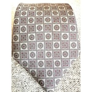 L'Atelier Italian Silk‎ Tie Geometric Necktie USA 3.25"